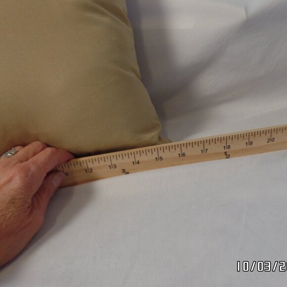 Fall Tapestry Pillows Trees Set of 2 15x15 Excellent Condition - Picture 5 of 6